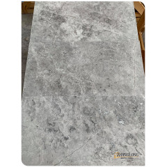 Tundra grey marble indoor stair tiles